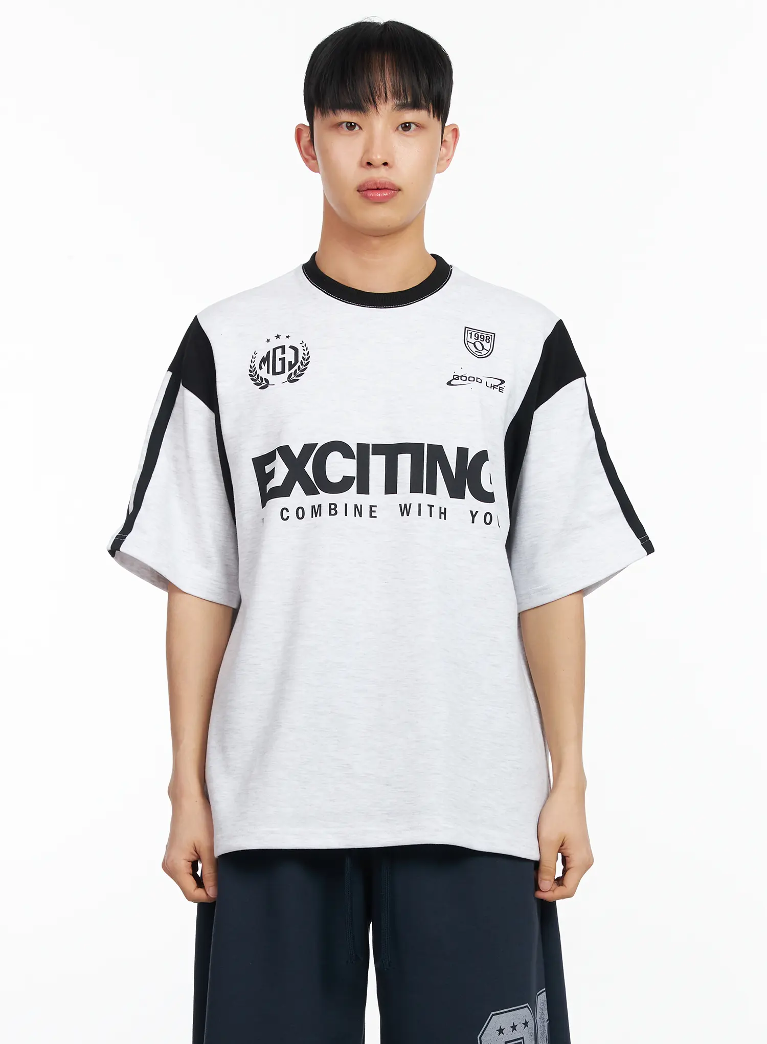 Men's Graphic Varsity T-Shirt IA502 - Image 9
