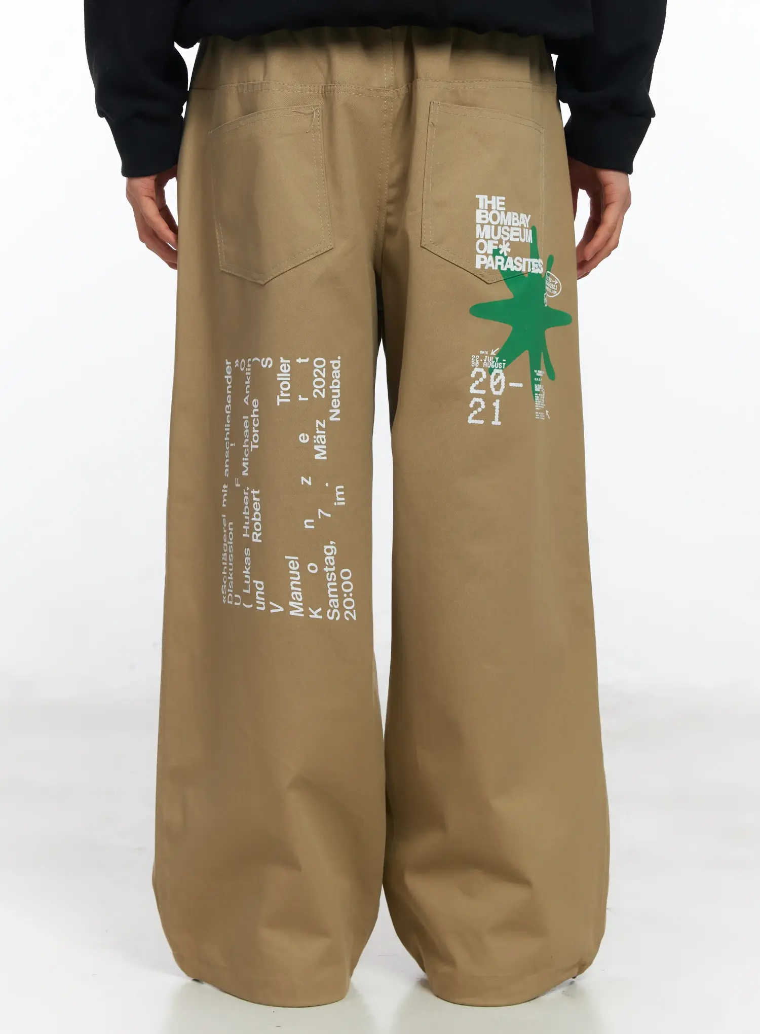 Men's Graphic Wide Leg Pants IF506