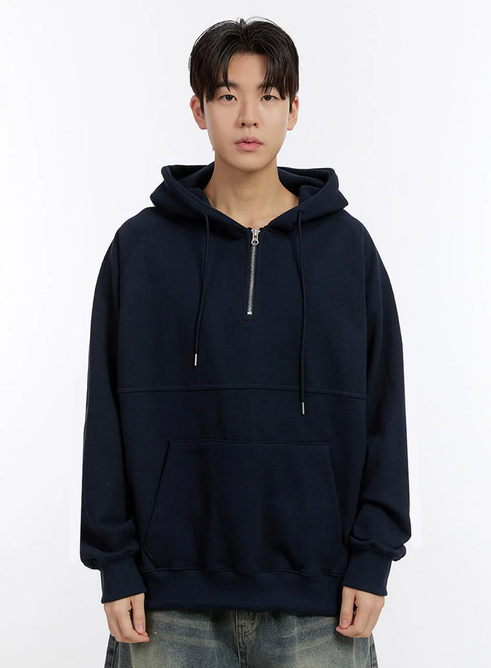 Men's Half-Zip Hoodie IM525 - Image 11