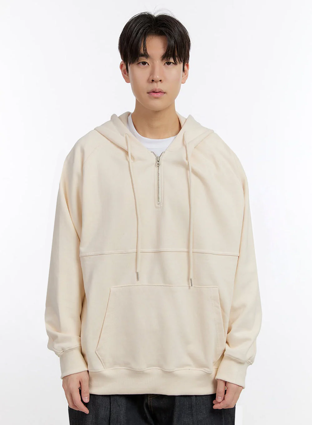 Men's Half-Zip Hoodie IM525 - Image 12