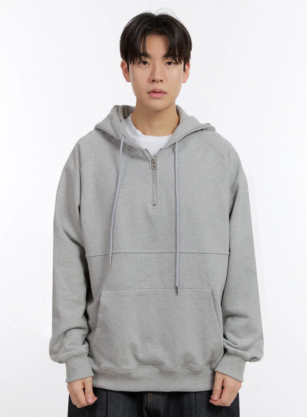 Men's Half-Zip Hoodie IM525 - Image 13