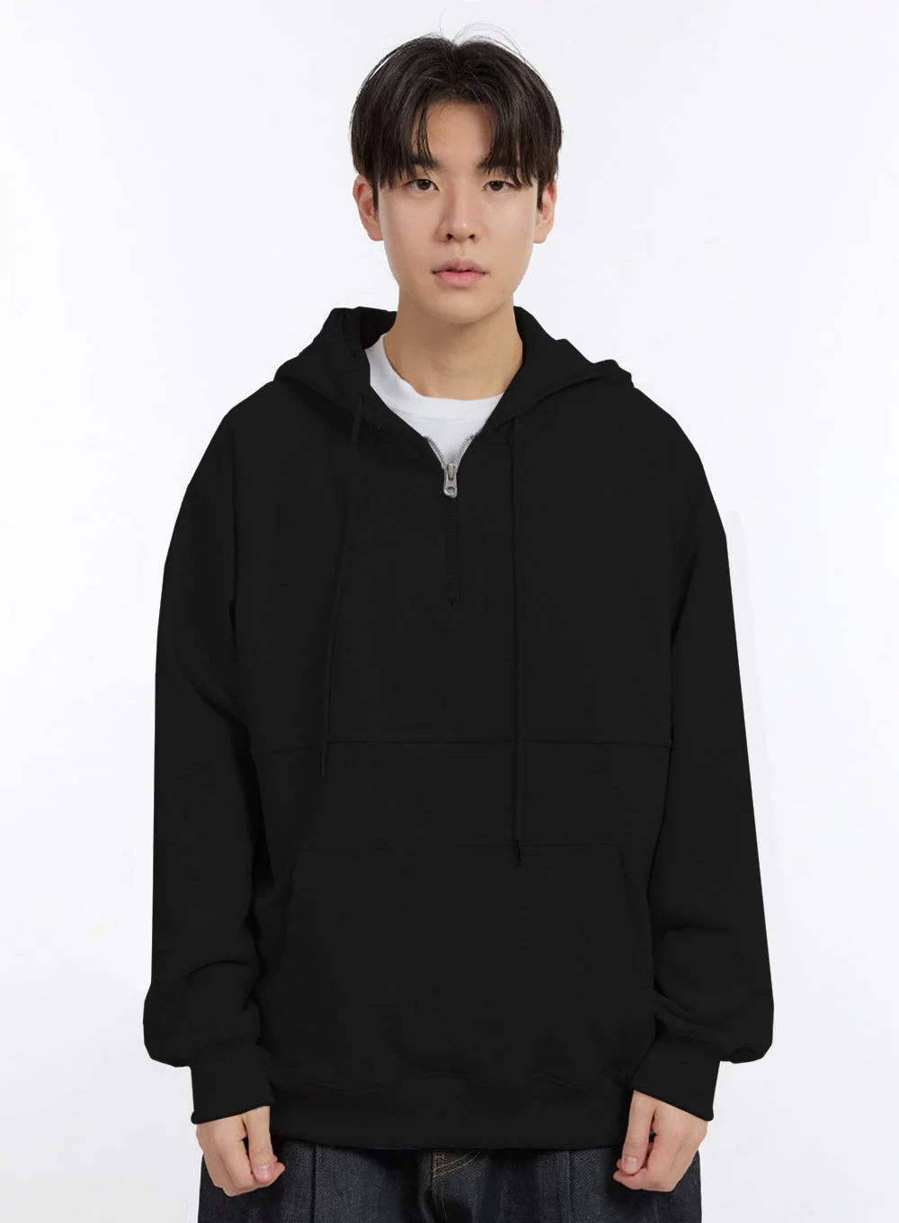 Men's Half-Zip Hoodie IM525 - Image 14