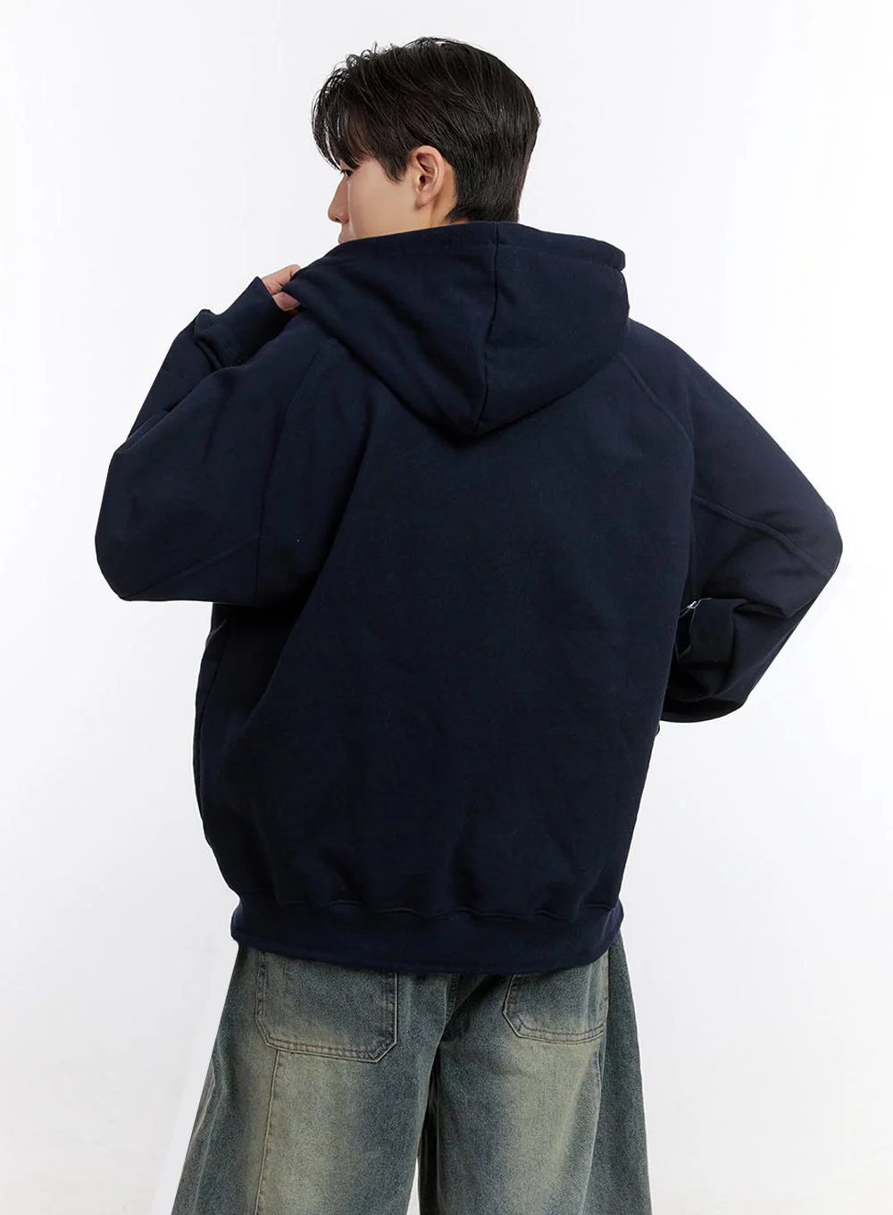 Men's Half-Zip Hoodie IM525 - Image 7