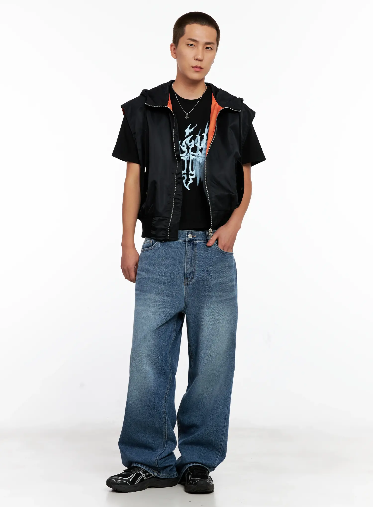 Men's Hooded MA-1 Vest IG511 - Image 14