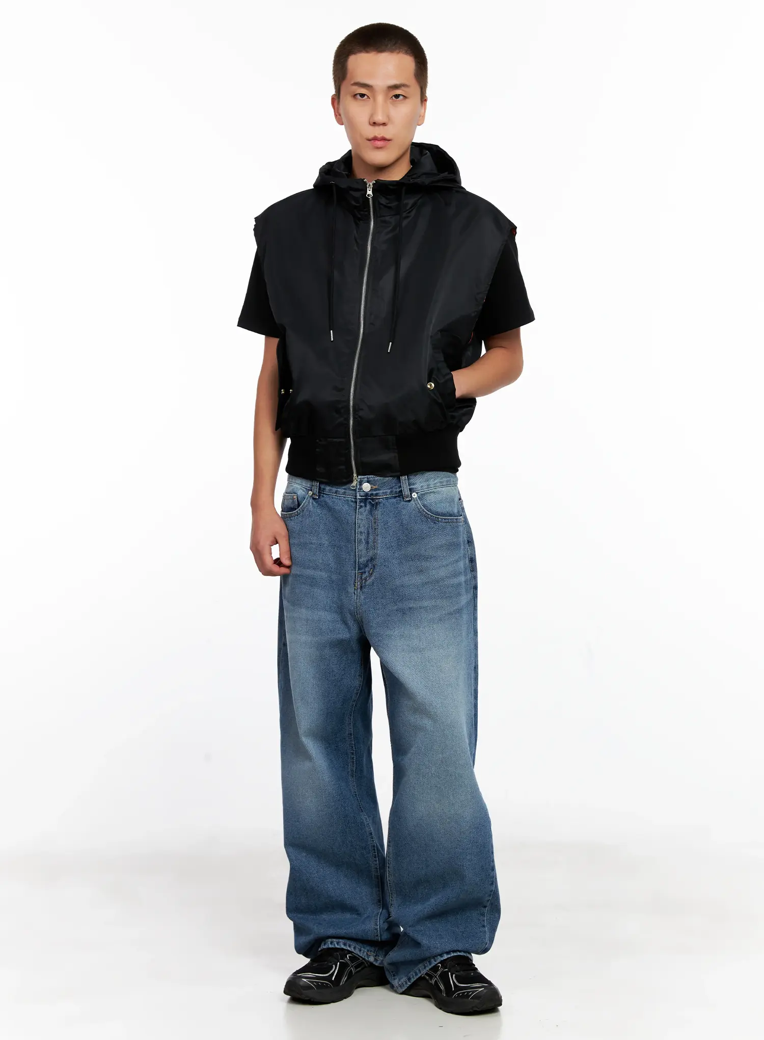 Men's Hooded MA-1 Vest IG511 - Image 16