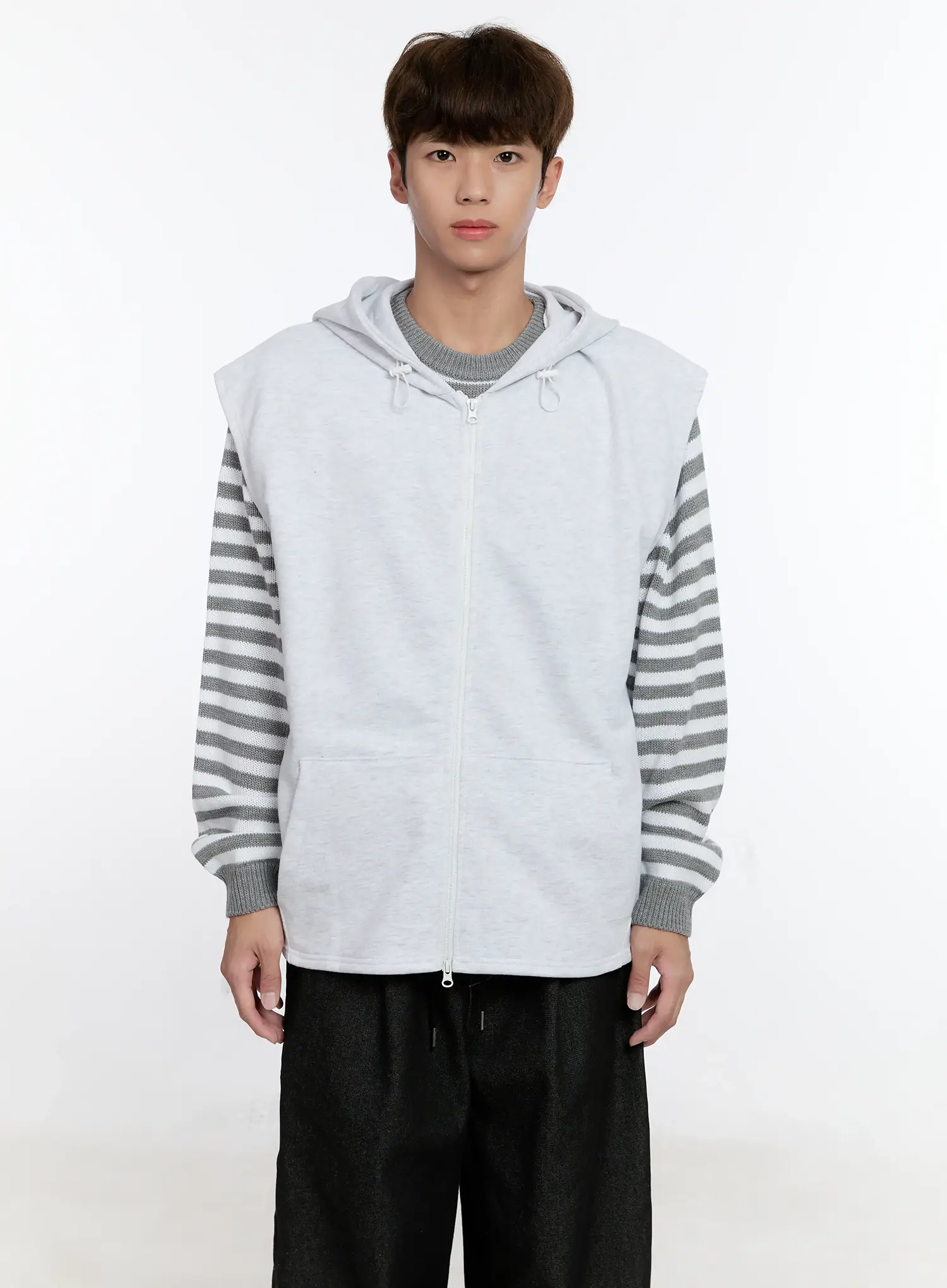 Men's Hooded Zip-Up Vest IS529 - Image 15