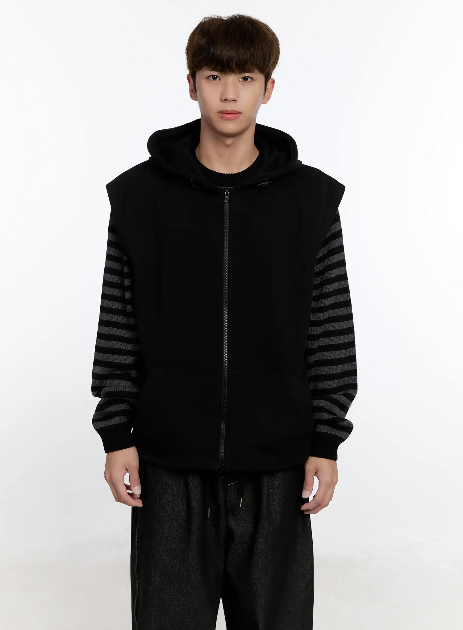 Men's Hooded Zip-Up Vest IS529 - Image 16
