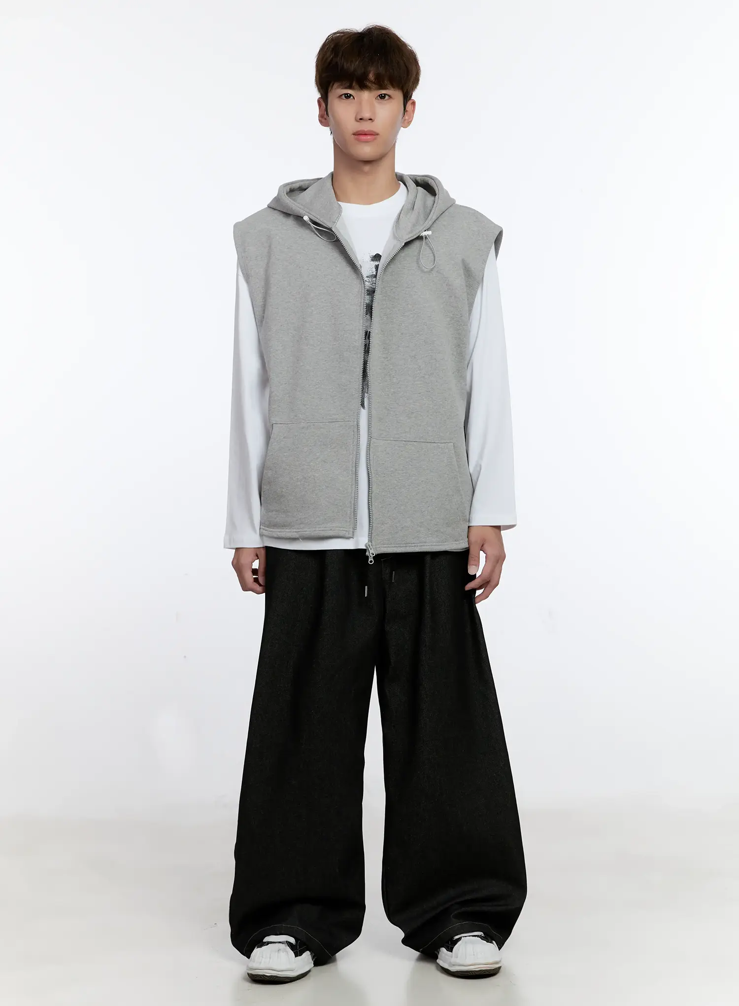 Men's Hooded Zip-Up Vest IS529 - Image 3