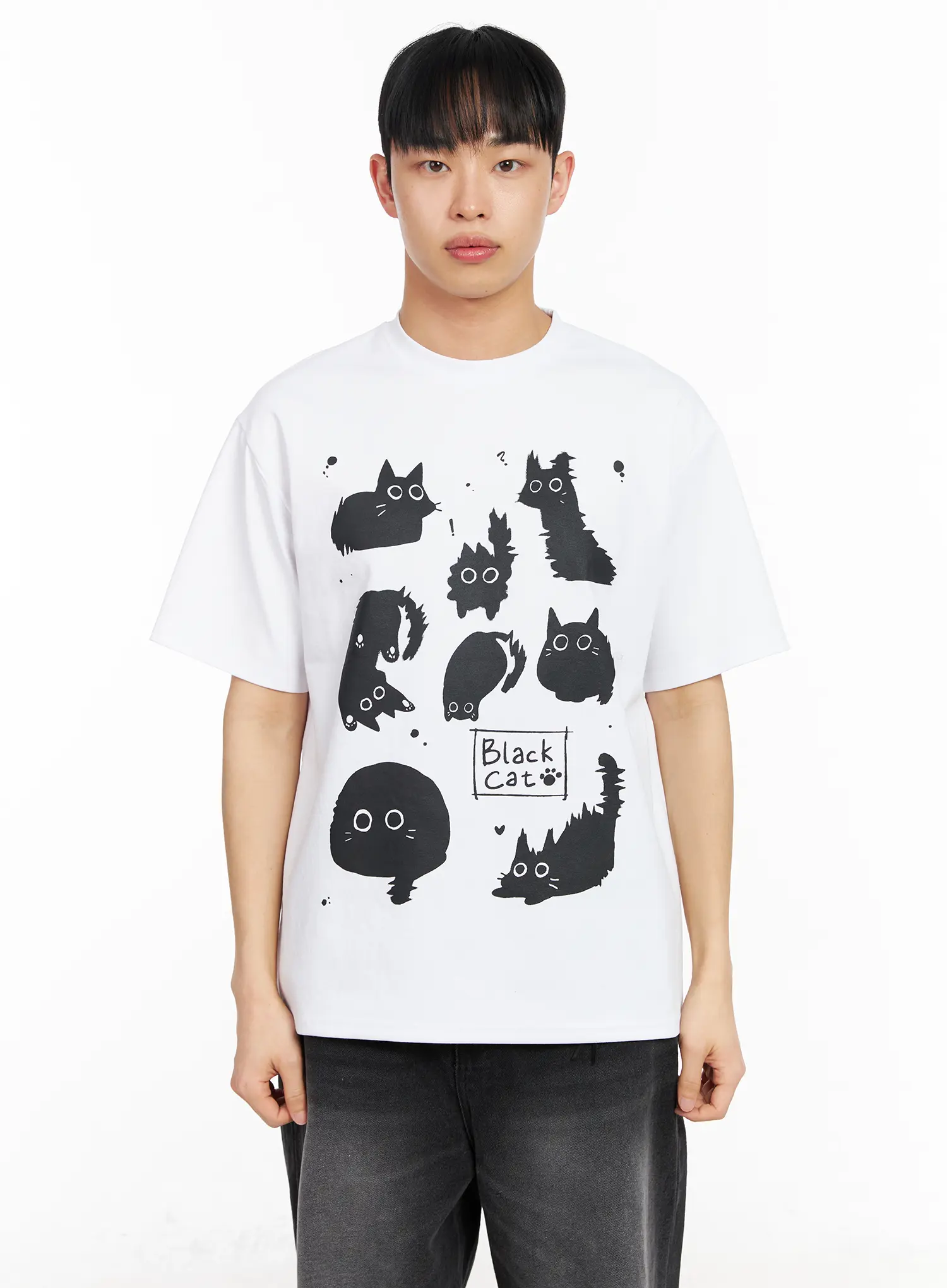 Men's Kitty Graphic T-Shirt IA501 - Image 11