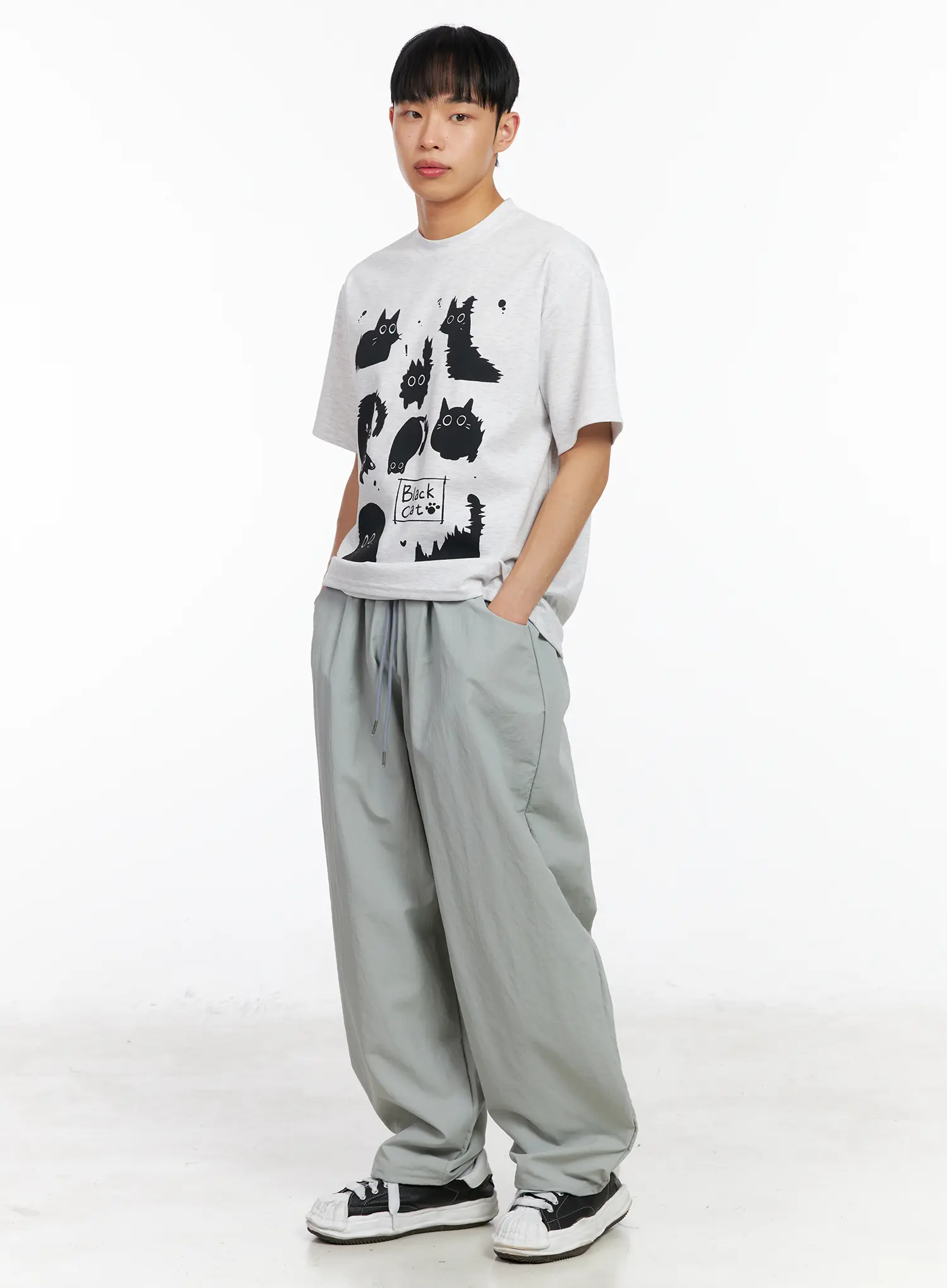 Men's Kitty Graphic T-Shirt IA501 - Image 2
