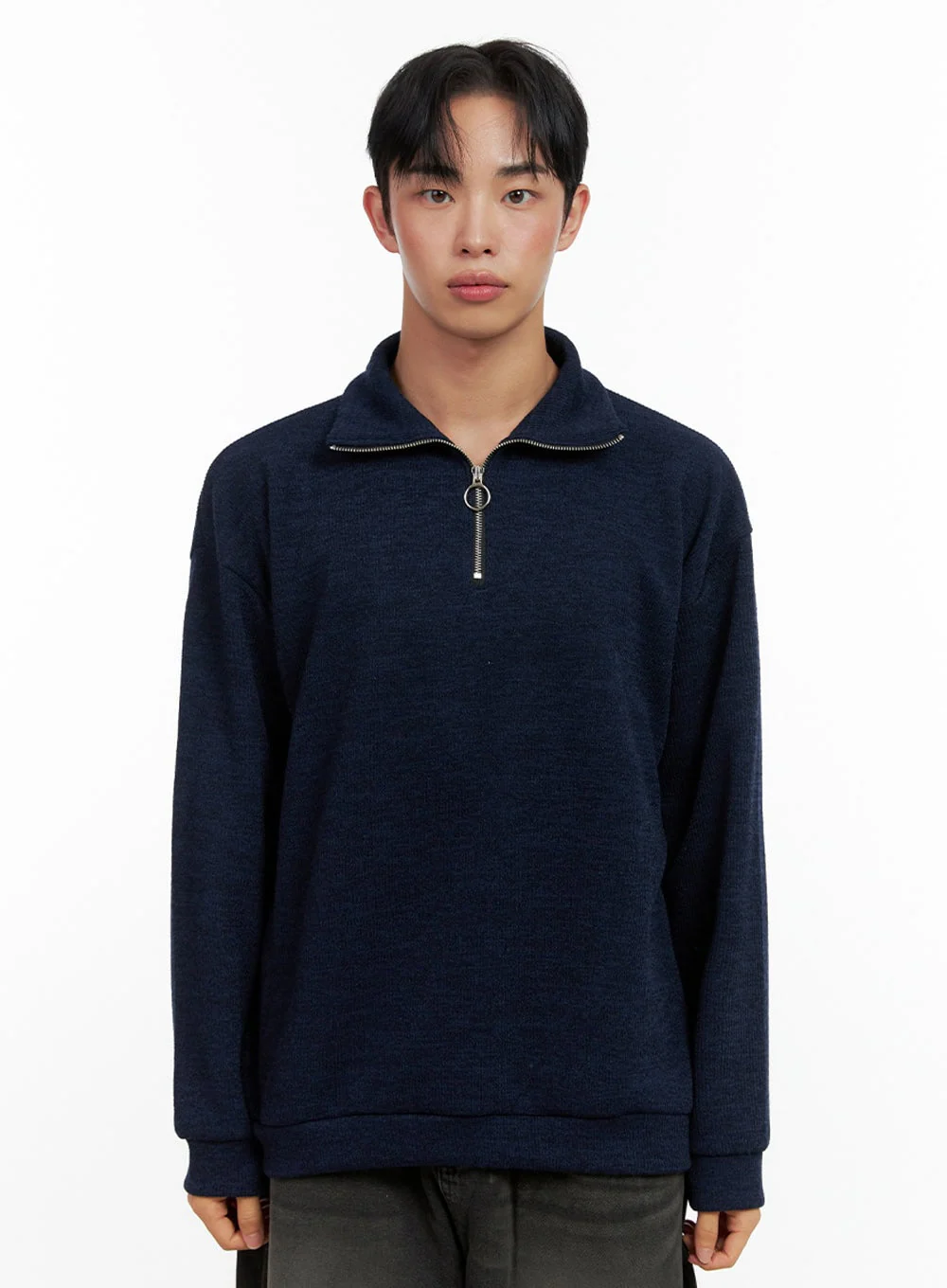 Men's Knit Half-Zip Sweater IN426 - Image 10
