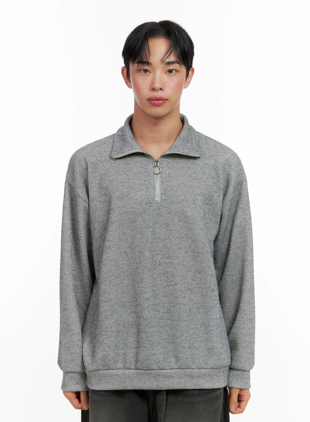Men's Knit Half-Zip Sweater IN426 - Image 11