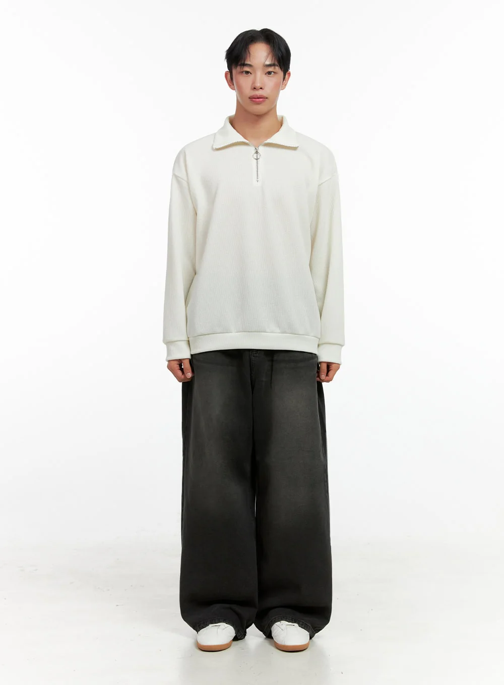 Men's Knit Half-Zip Sweater IN426 - Image 6