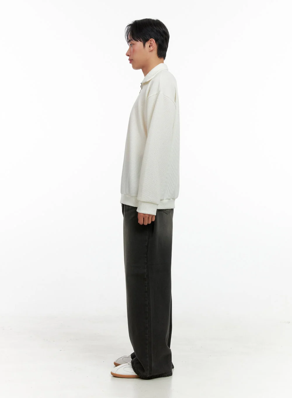 Men's Knit Half-Zip Sweater IN426 - Image 7
