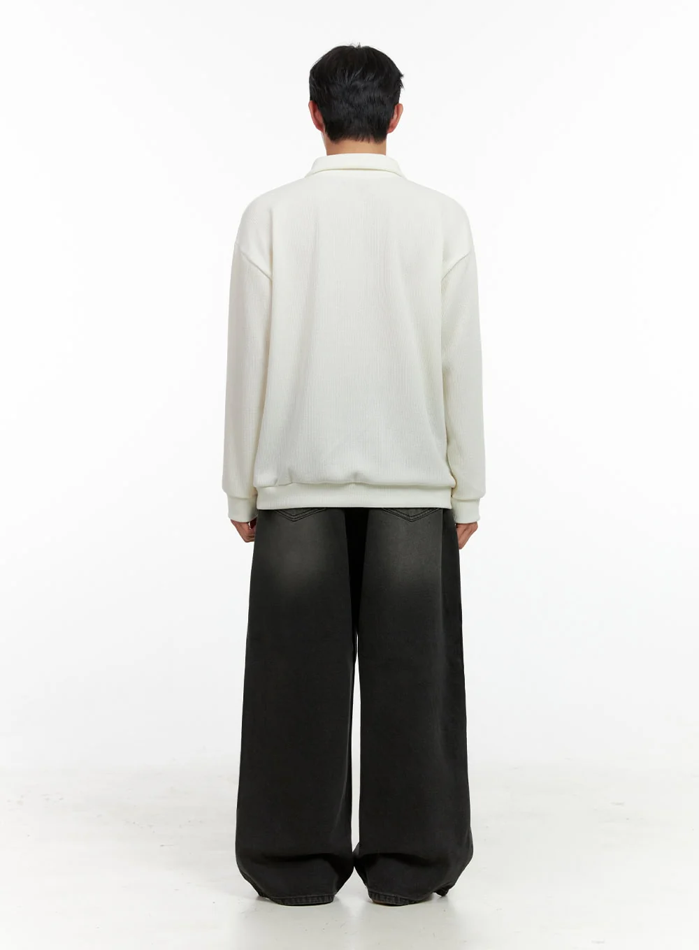 Men's Knit Half-Zip Sweater IN426 - Image 8