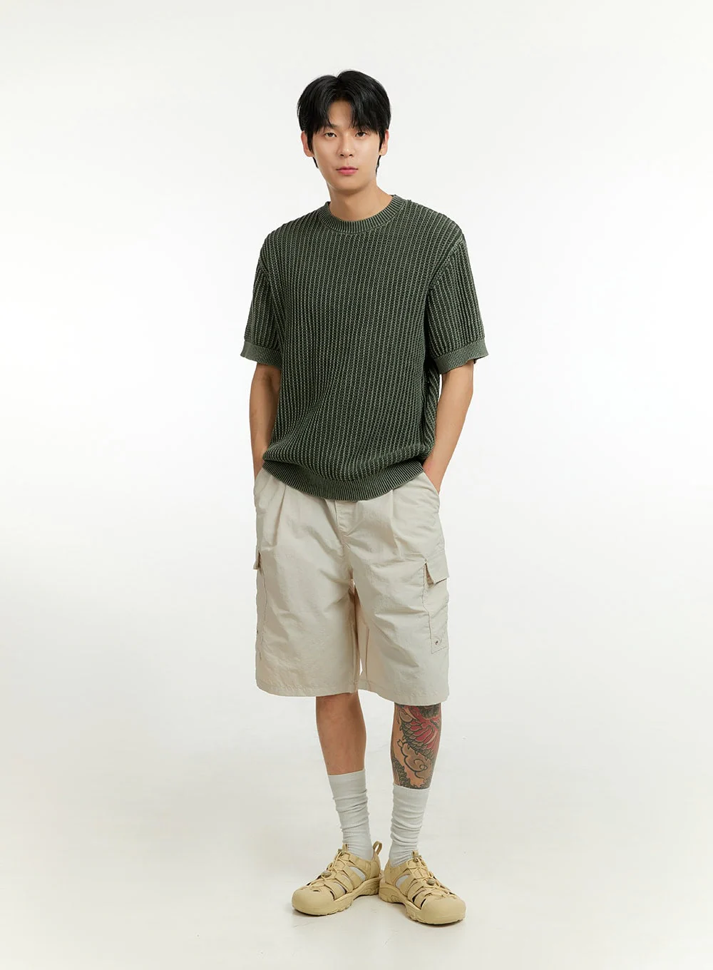 Men's Knit Sweater T-Shirt IL412 - Image 6