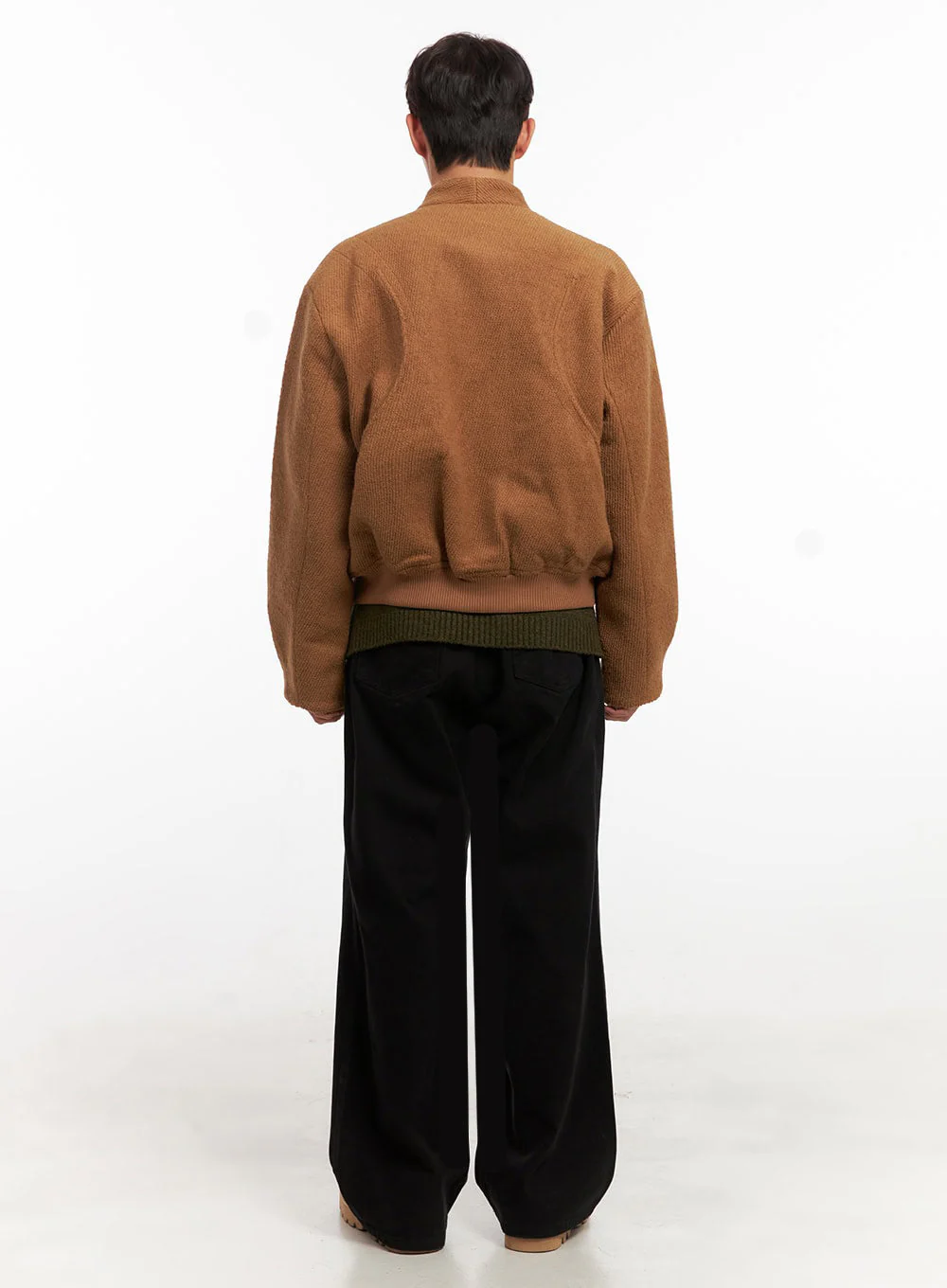 Men's Knitted Bomber Jacket ID427 - Image 8