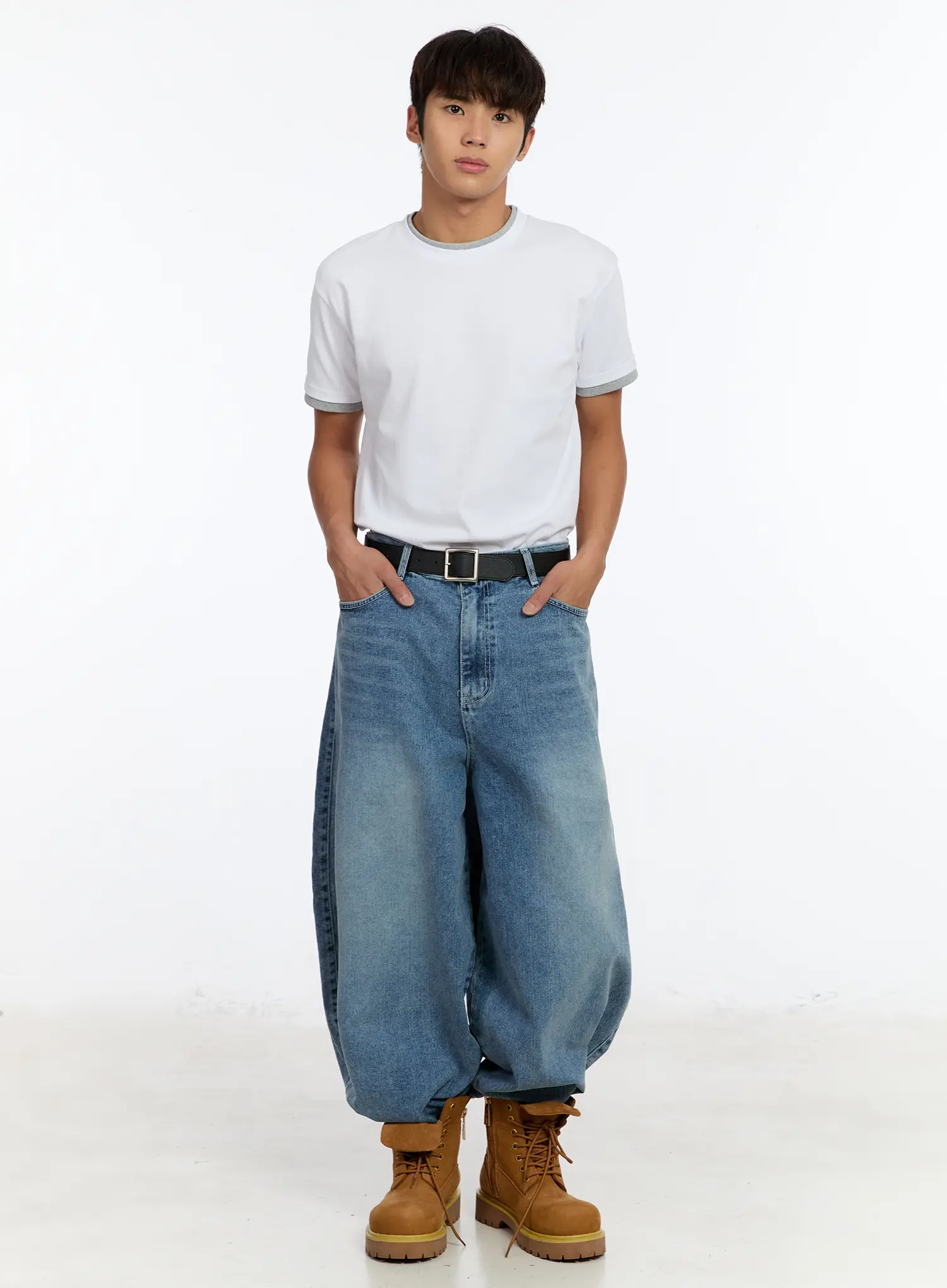 Men's Layered Crewneck T-Shirt IM530 - Image 2