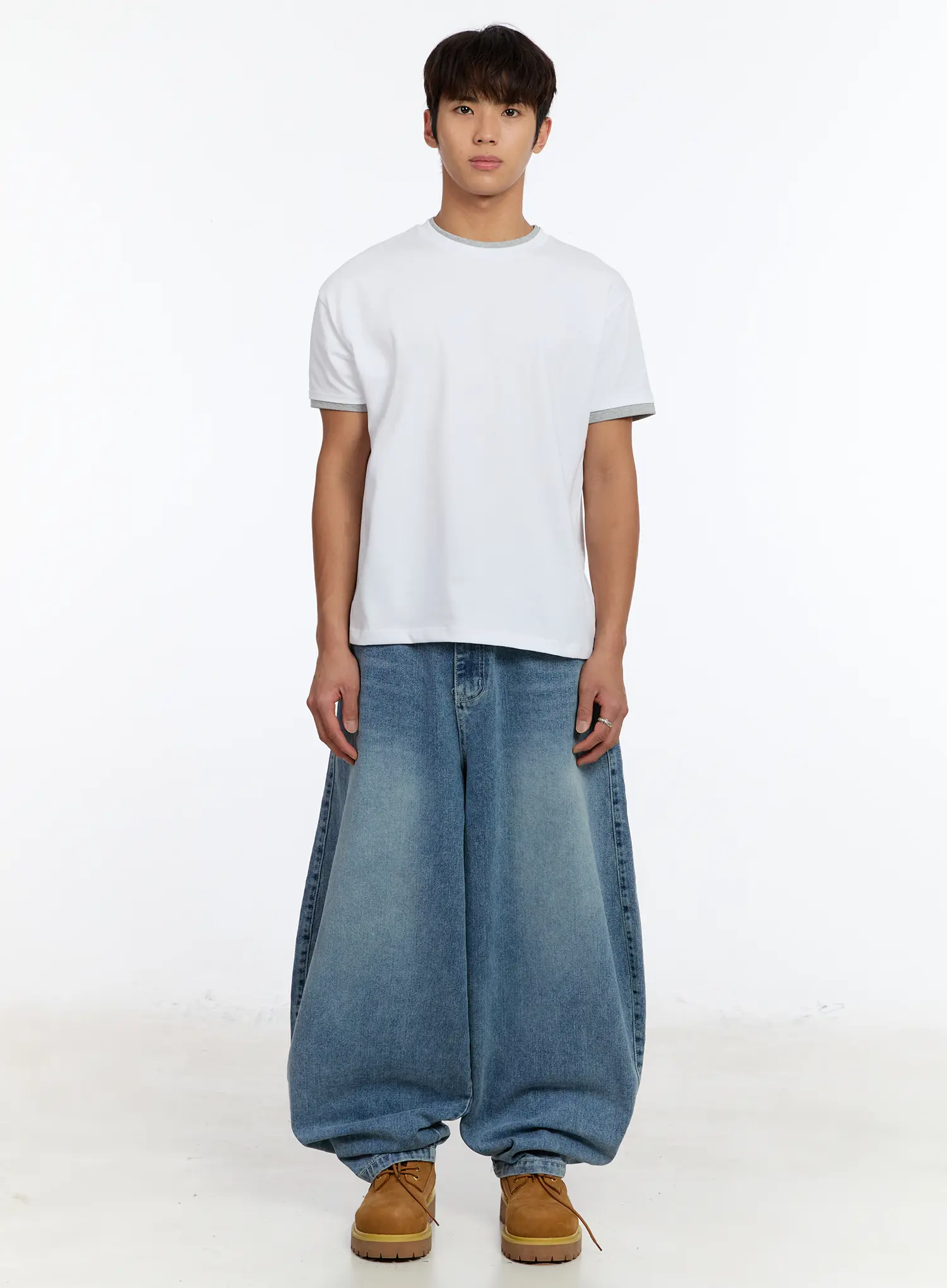 Men's Layered Crewneck T-Shirt IM530 - Image 3