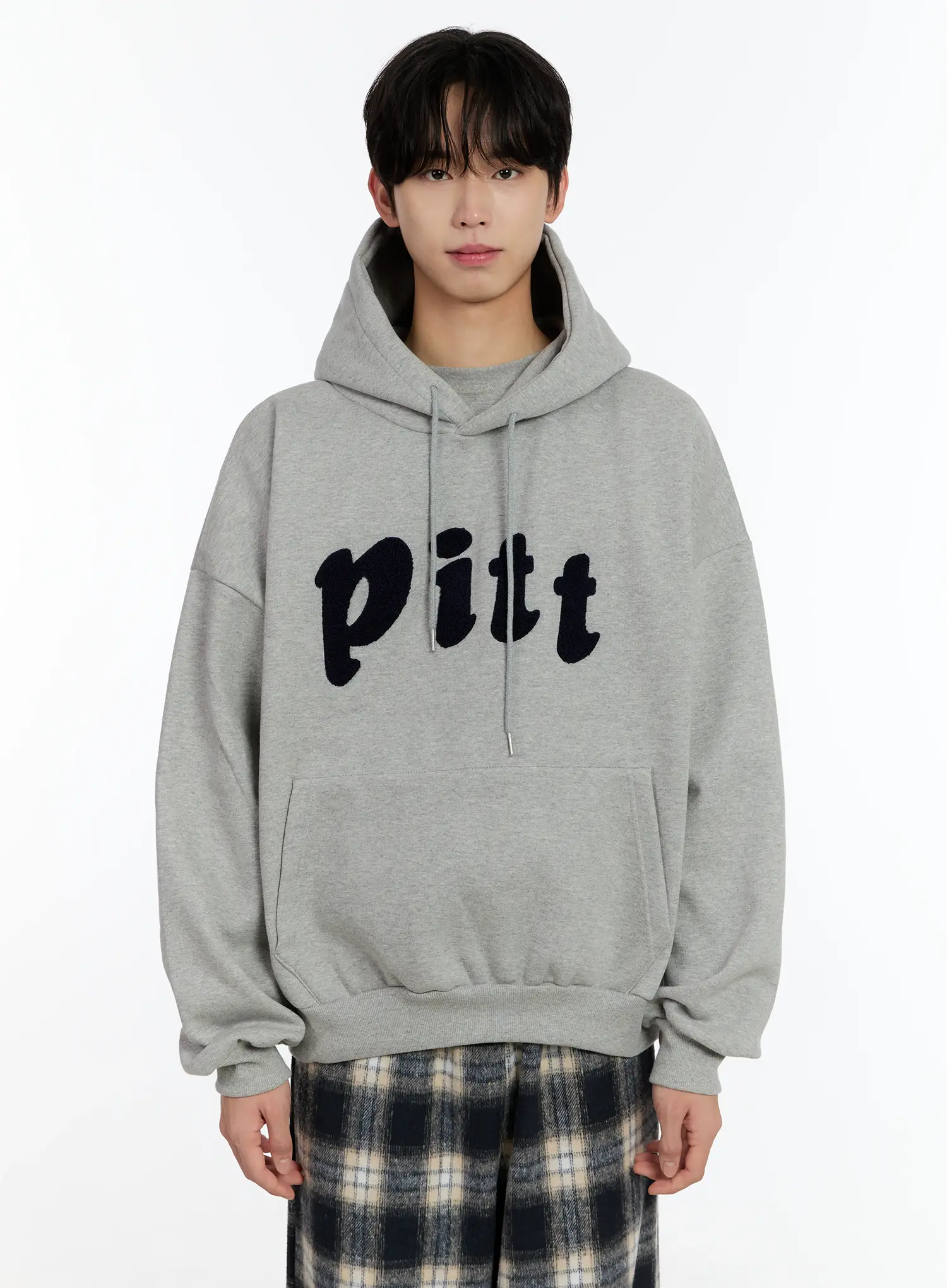 Men's Letter Embroidered Fleece Hoodie ID502 - Image 14