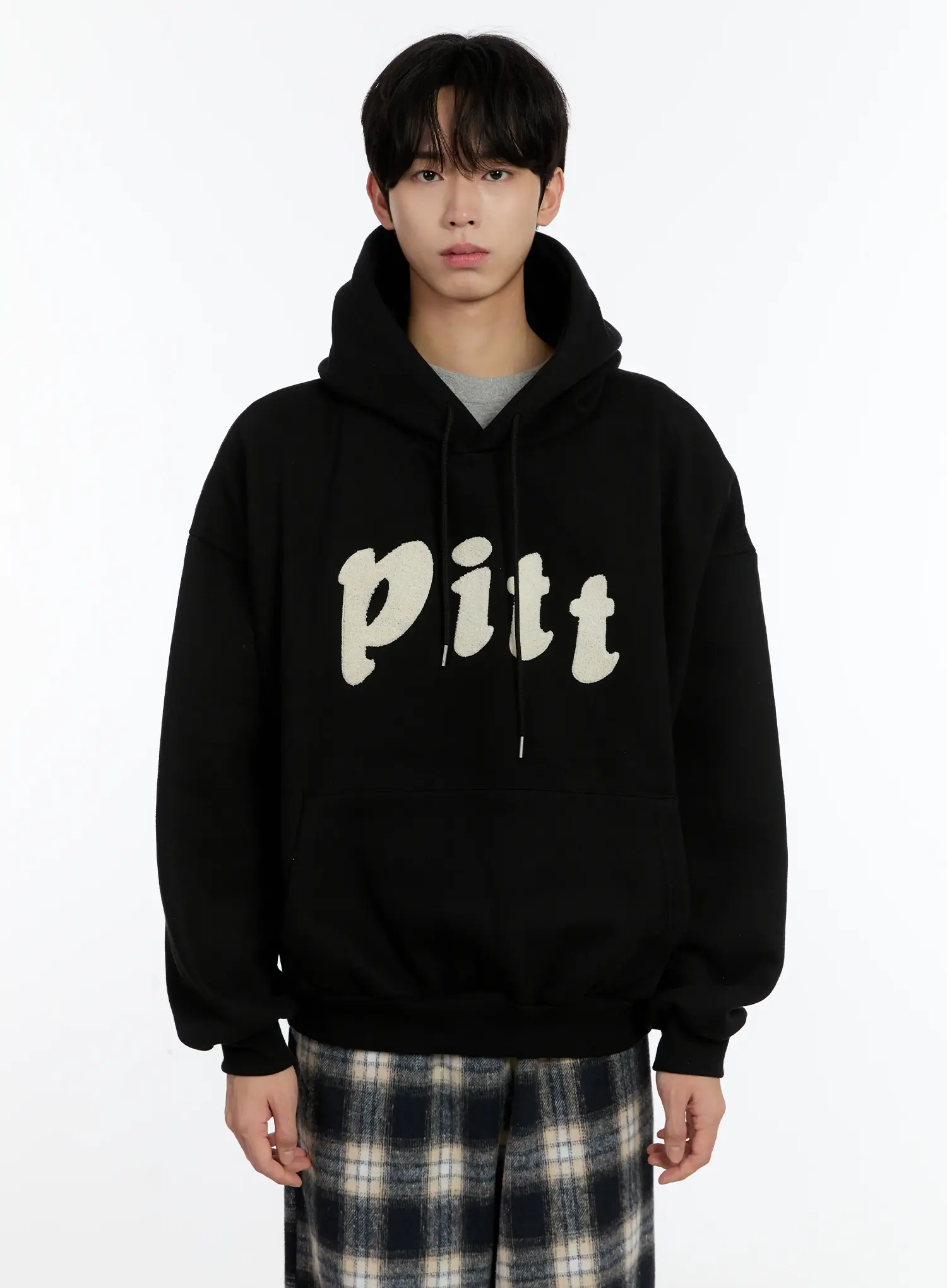 Men's Letter Embroidered Fleece Hoodie ID502 - Image 15