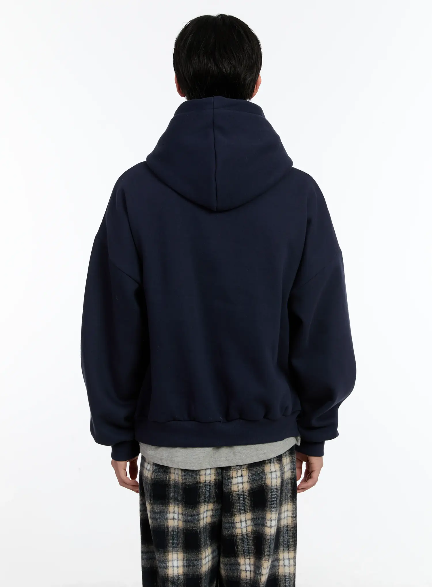 Men's Letter Embroidered Fleece Hoodie ID502 - Image 5