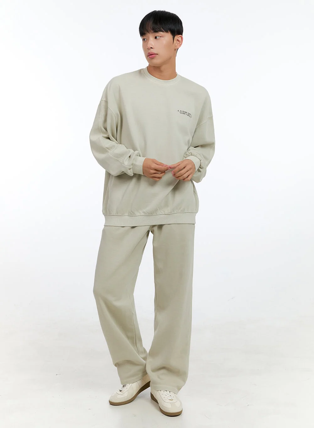 Men's Lettering Crew Neck Sweatshirt IG422 - Image 2