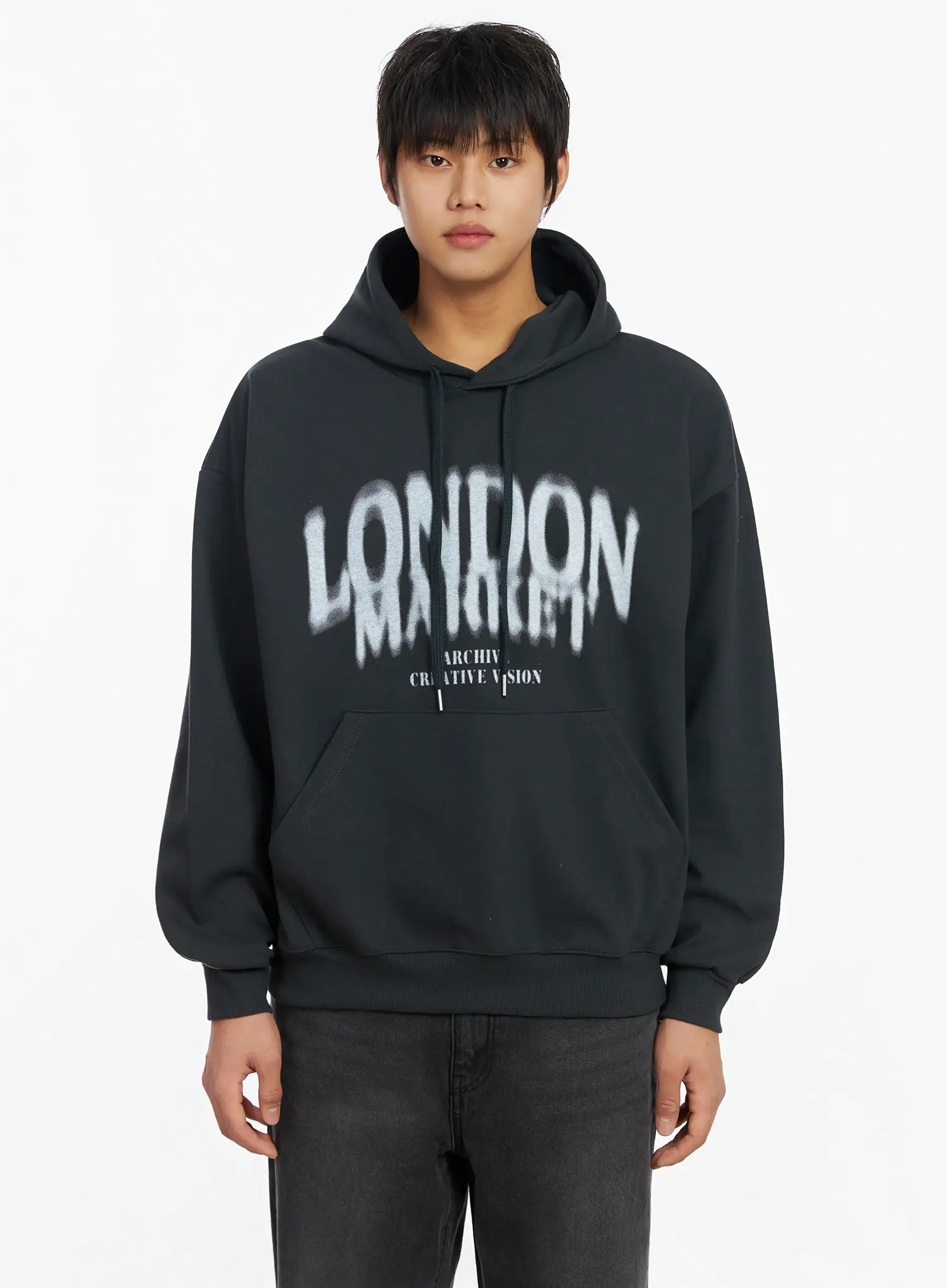 Men's Lettering Hoodie IF503 - Image 10
