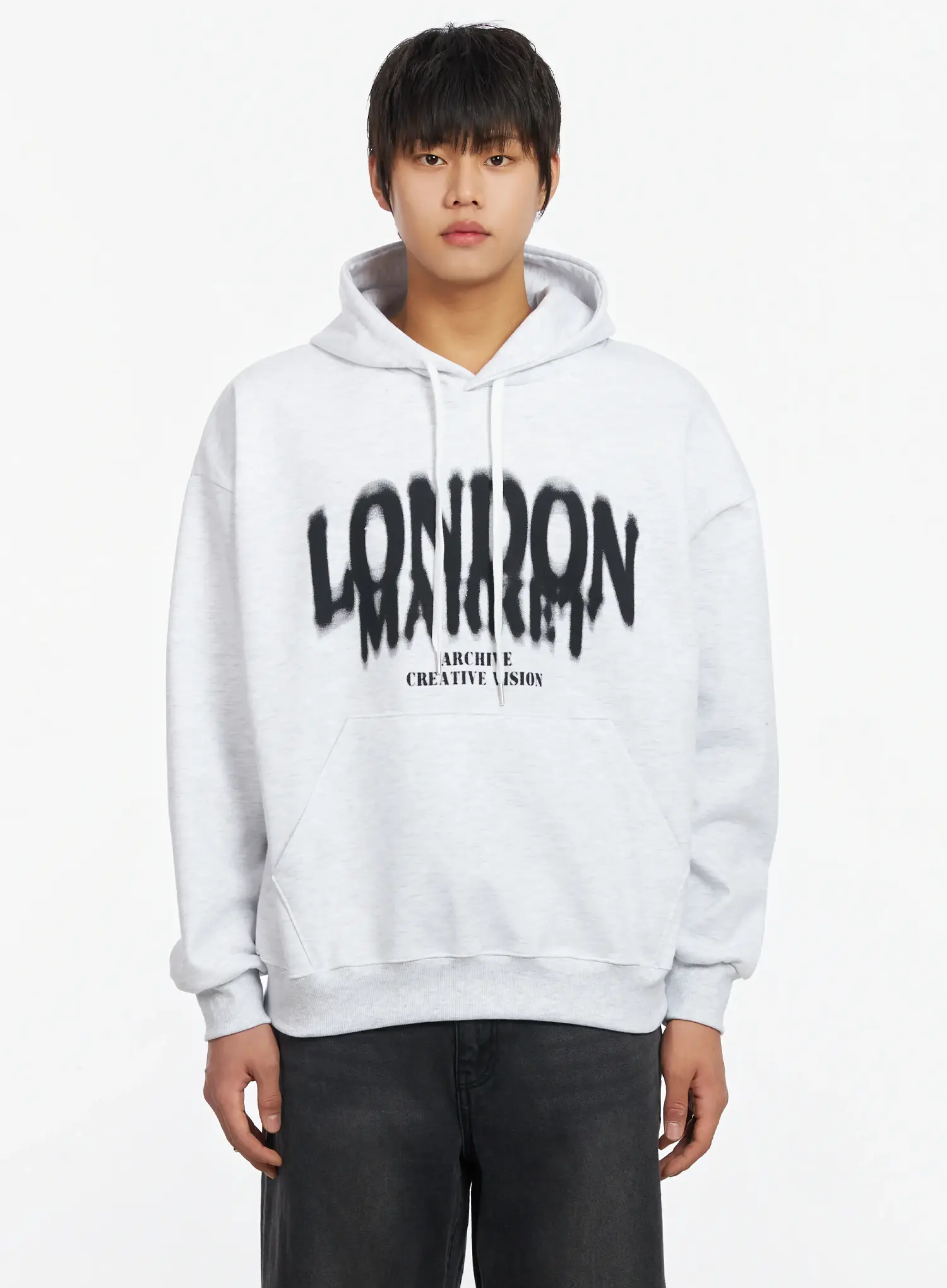 Men's Lettering Hoodie IF503 - Image 9