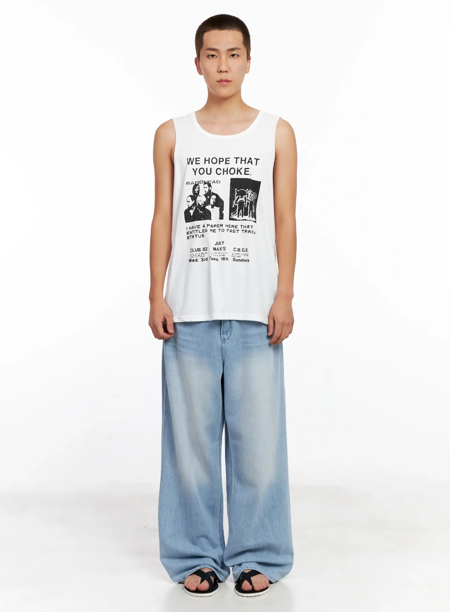 Men's Light-Wash Denim Jeans IG508 - Image 3