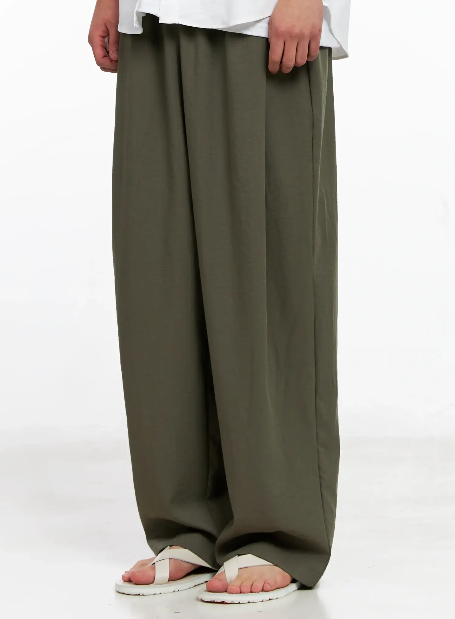 Men's Linen Pintuck Slacks IG511 - Image 4