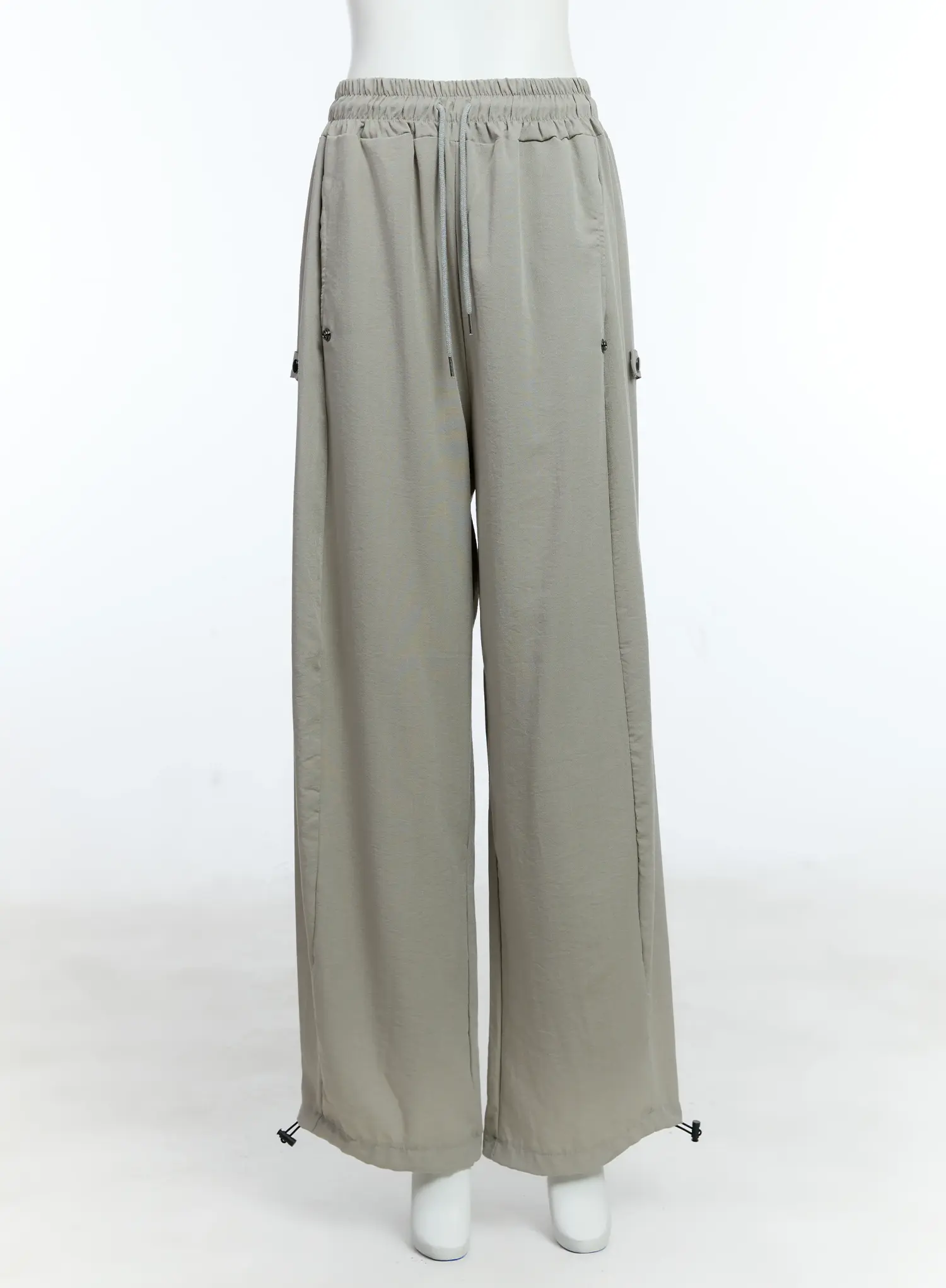 Men's Linen Wide-Leg Buttoned Pants IG512 - Image 2
