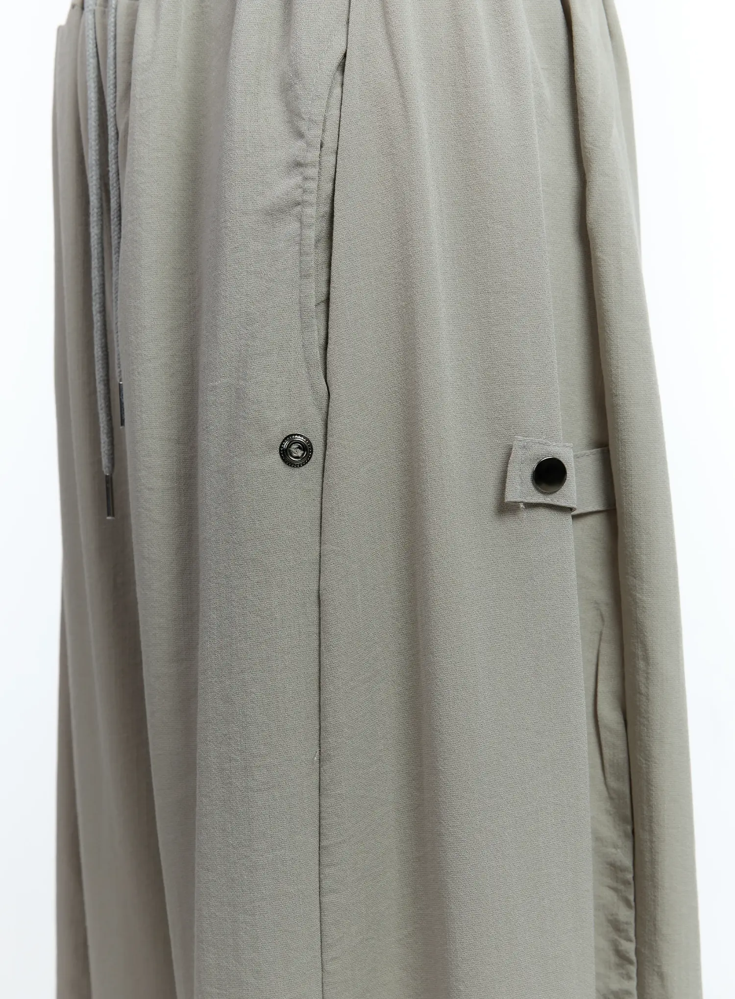 Men's Linen Wide-Leg Buttoned Pants IG512 - Image 4