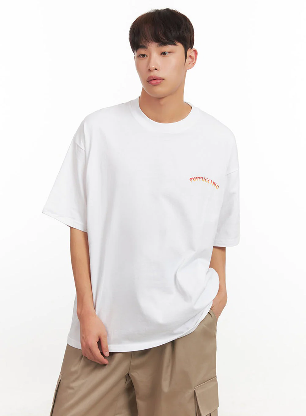 Men's Logo Oversized T-Shirt IF517 - Image 4