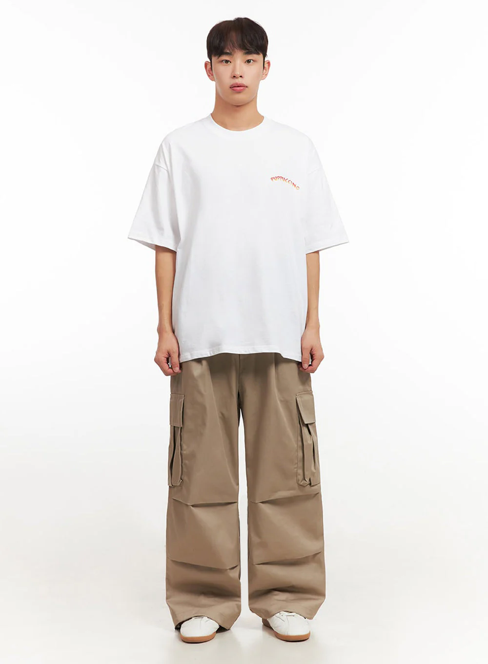 Men's Logo Oversized T-Shirt IF517 - Image 8