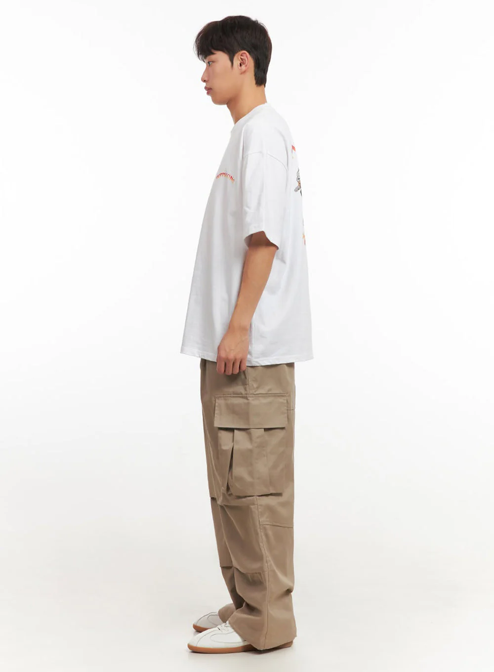 Men's Logo Oversized T-Shirt IF517 - Image 9