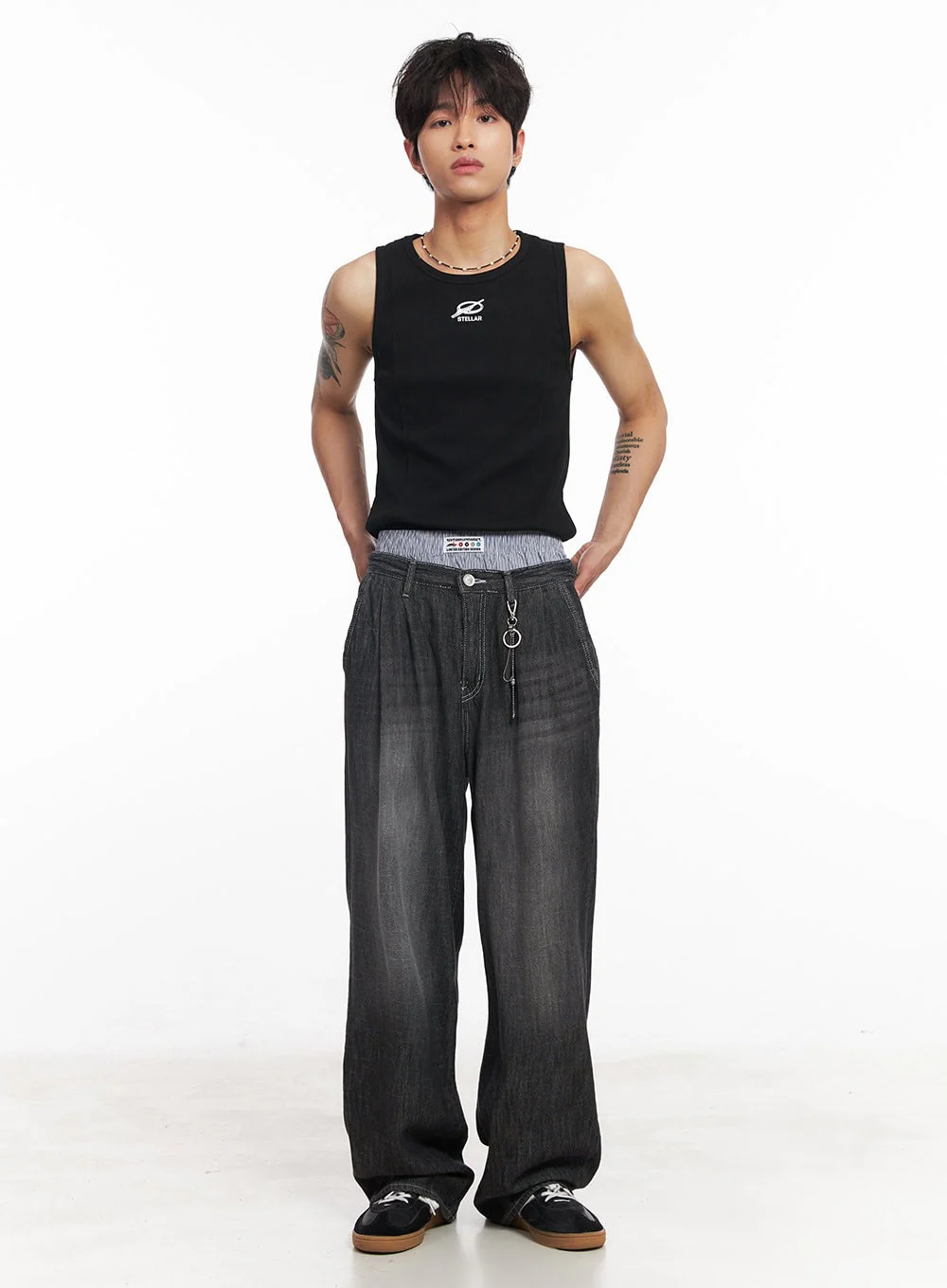 Men's Logo Slim Tank Top IY508 - Image 10