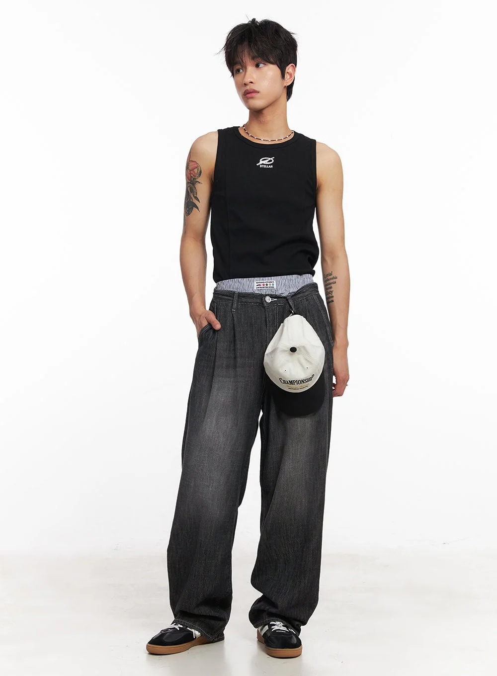 Men's Logo Slim Tank Top IY508 - Image 12