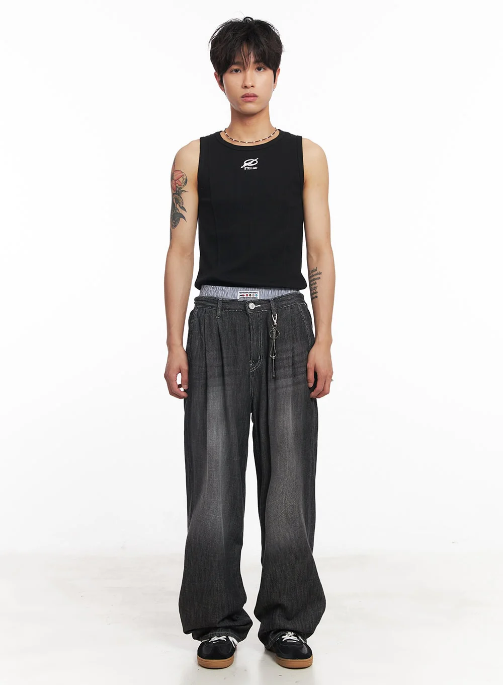 Men's Logo Slim Tank Top IY508 - Image 8