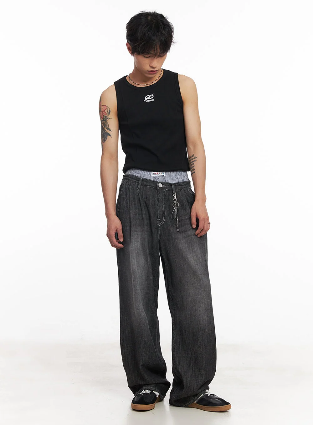 Men's Logo Slim Tank Top IY508 - Image 9