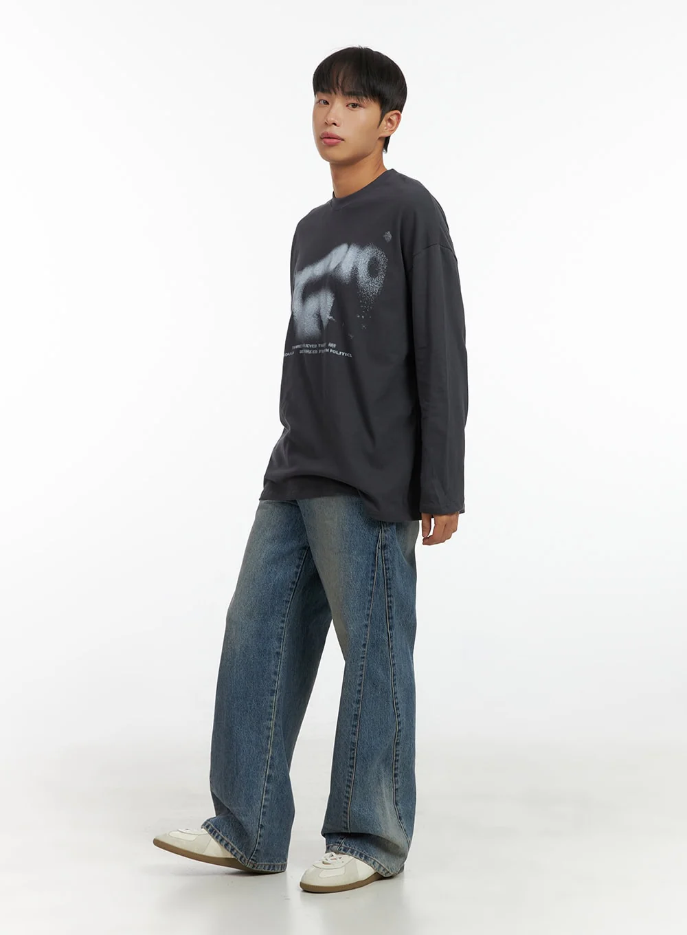 Men's Long Sleeve Casual Graphic Cotton Tee CO408 - Image 4