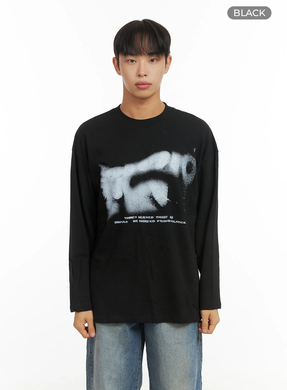 Men's Long Sleeve Casual Graphic Cotton Tee CO408 - Image 9