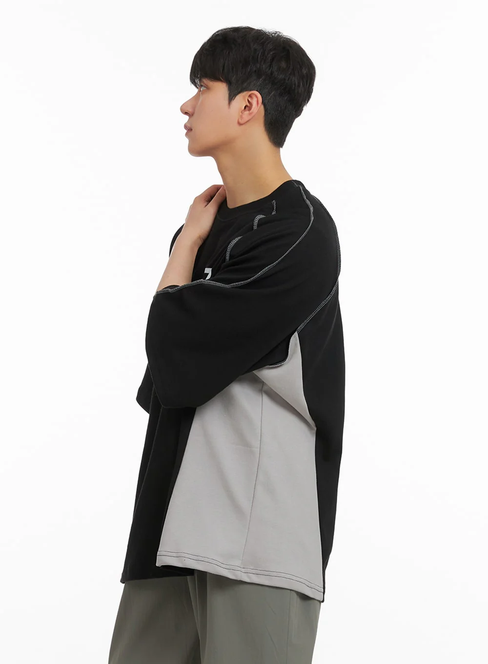 Men's Loose Fit Cotton Graphic T-Shirt IA402 - Image 5