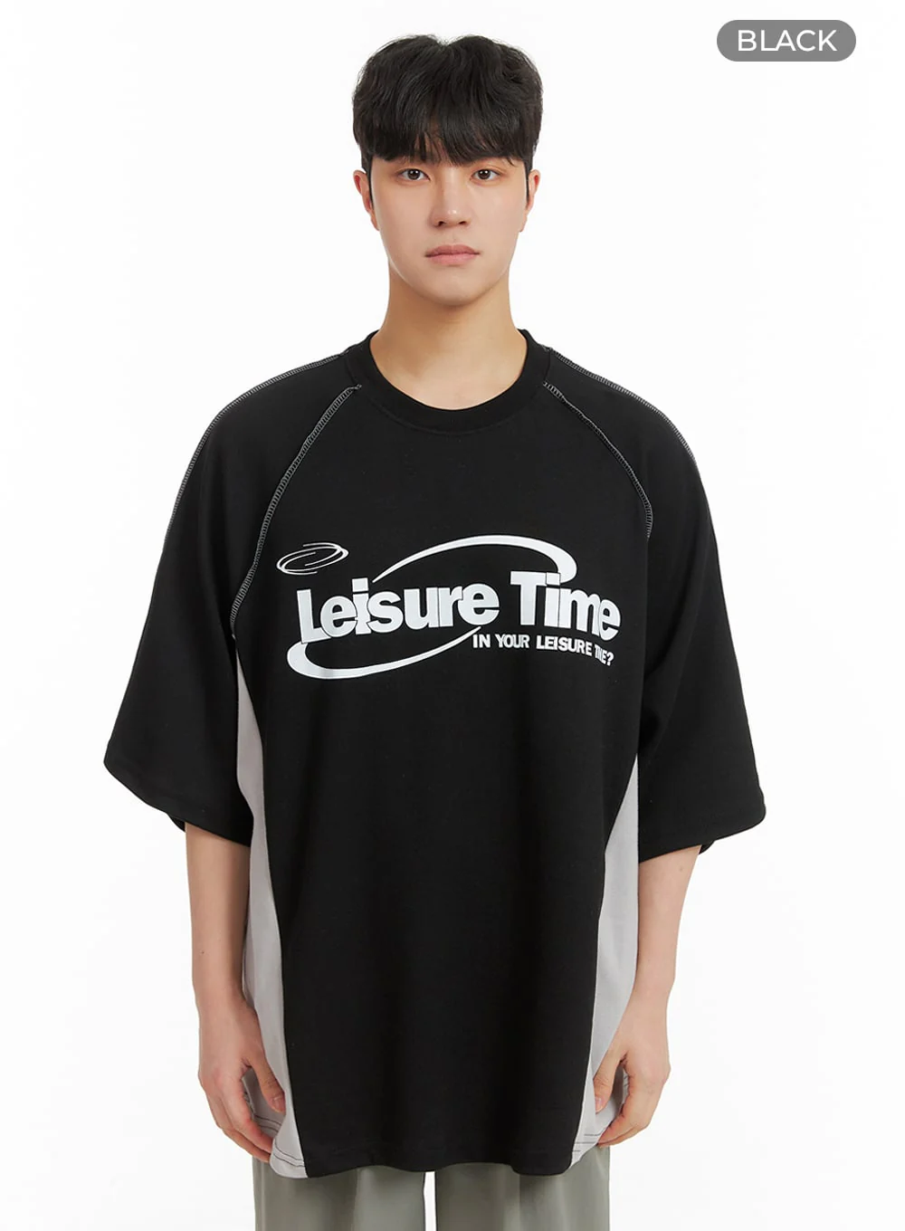 Men's Loose Fit Cotton Graphic T-Shirt IA402 - Image 8