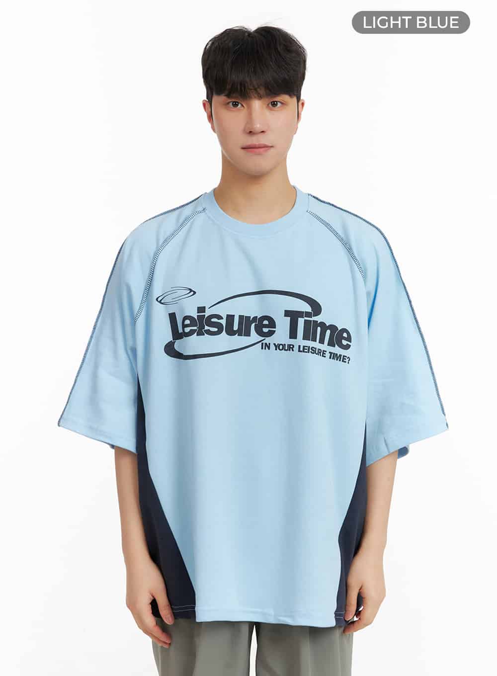 Men's Loose Fit Cotton Graphic T-Shirt IA402 - Image 9