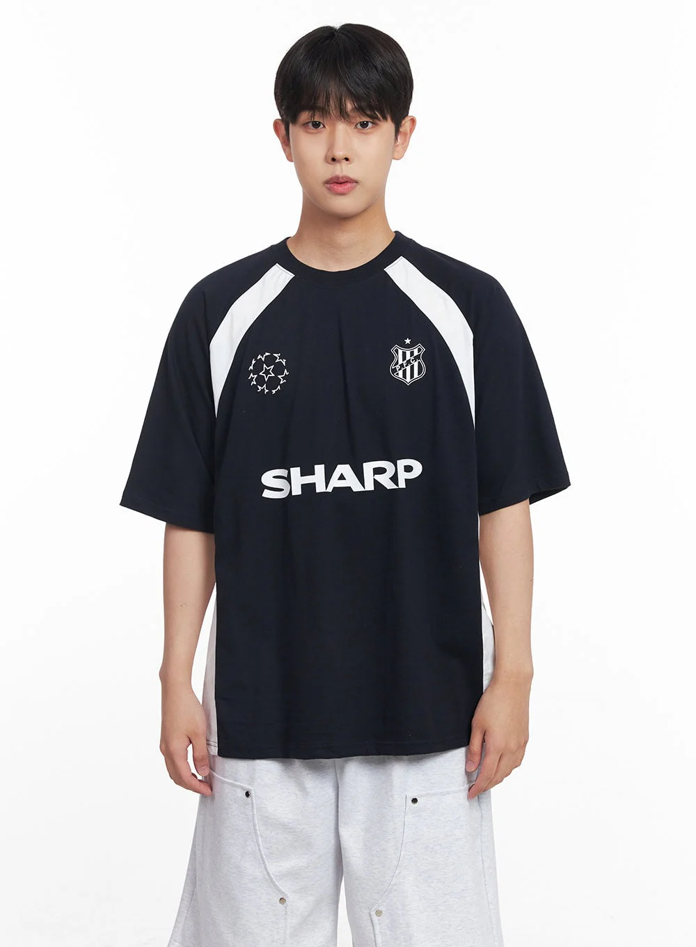 Men's Loose-Fit Graphic Raglan T-Shirt IY520 - Image 10