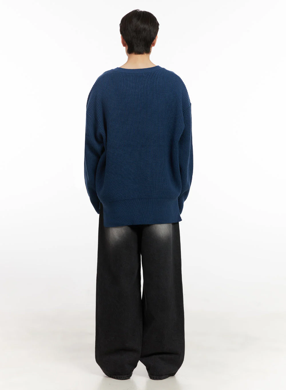 Men's Loose-Fit Sweater IJ517 - Image 9