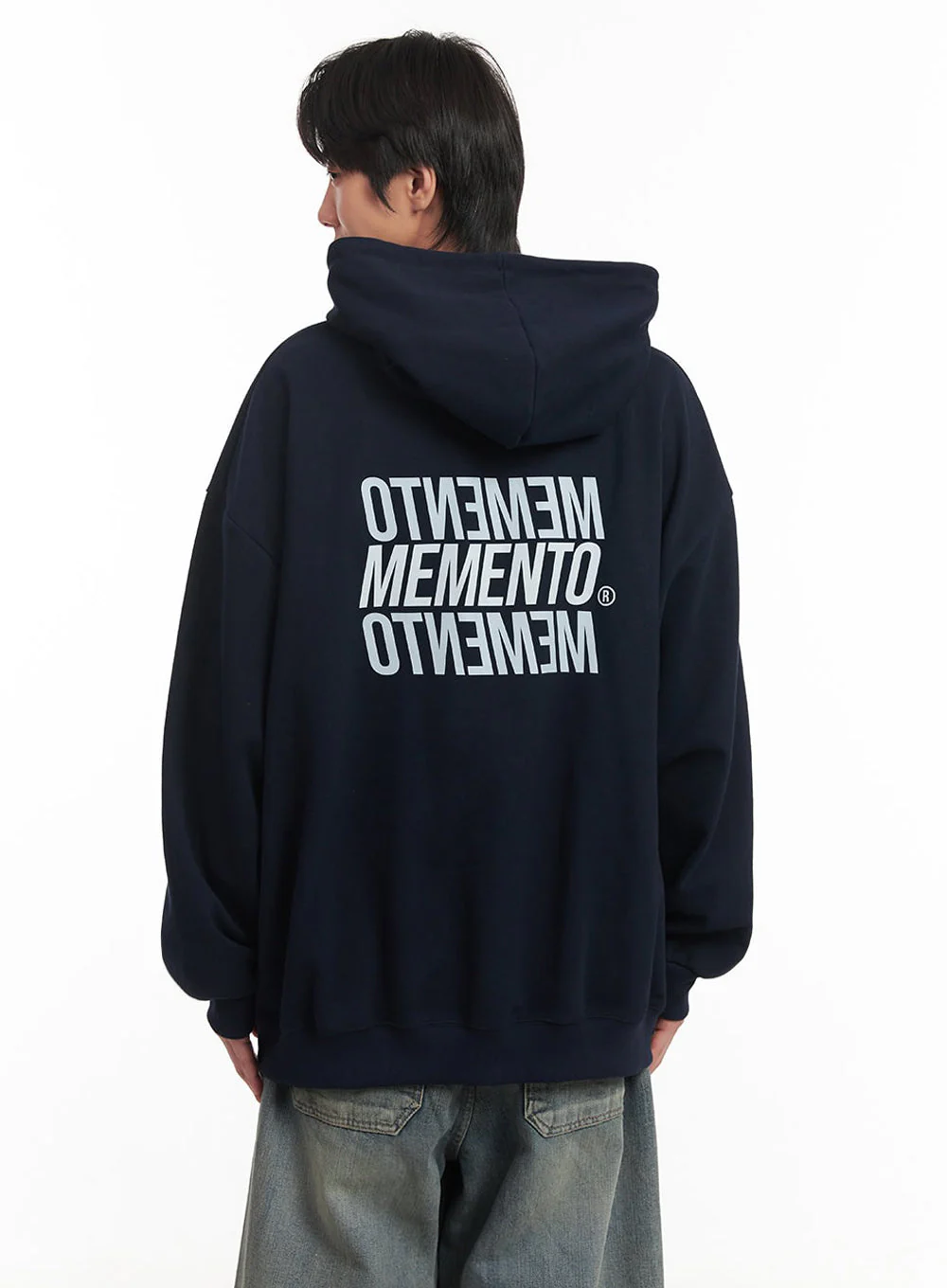 Men's Memento Logo Hoodie IA511 - Image 2