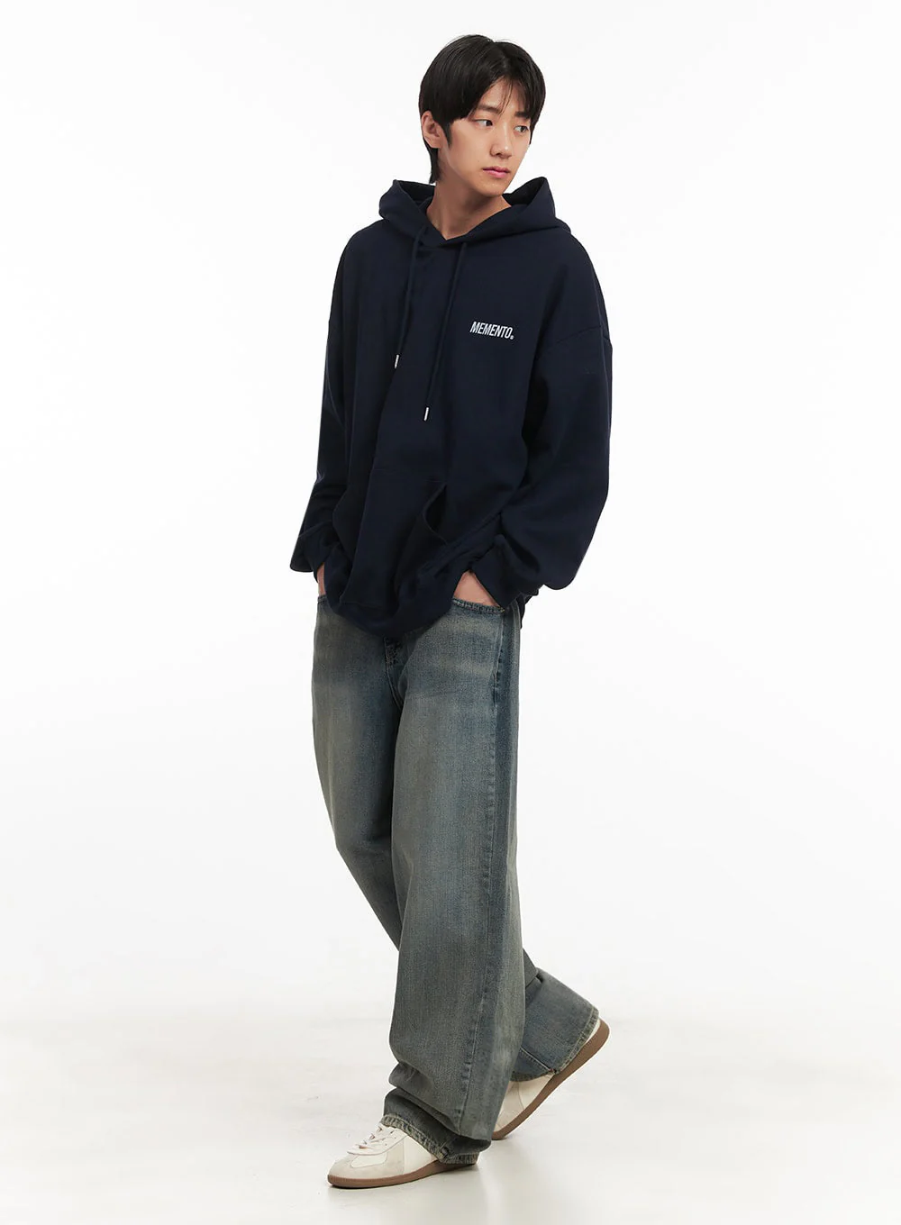 Men's Memento Logo Hoodie IA511 - Image 3