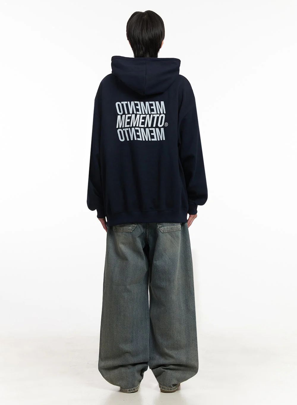 Men's Memento Logo Hoodie IA511 - Image 9
